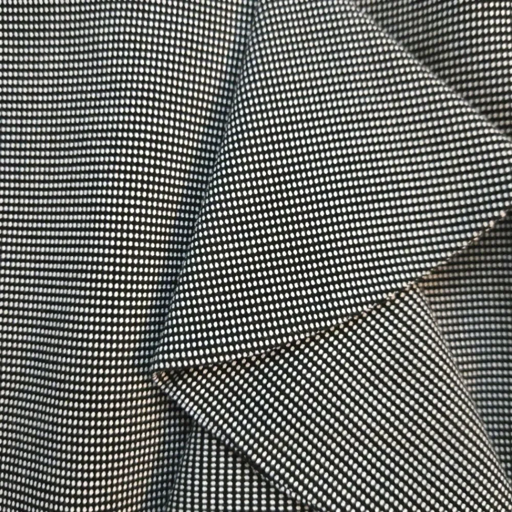 EC EXPRESS HOUNDSTOOTH RUFFLE PENCIL DRESS SZ.0